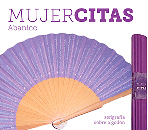 ABANICO MUJER-CITAS