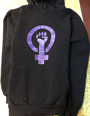SUDADERA CON SÍMBOLO FEMINISTA